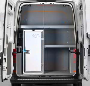 Allestimento con vano frigorifero per Volkswagen Crafter