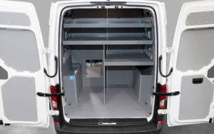 Vano frigorifero con ripiani per allestimento Crafter