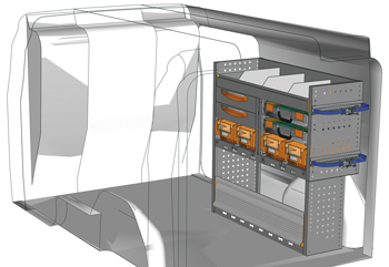 Przykładowa zabudowa do furgone Fiat Doblò L2 H1 DO-1010-01