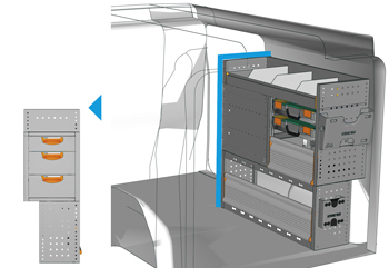 Przykładowa zabudowa do furgone Fiat Doblò L2 H1 DO-1010-03