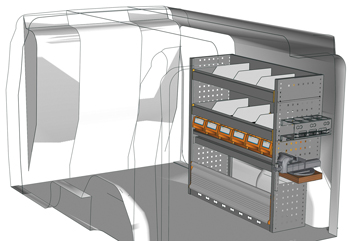 Przykładowa zabudowa do furgone Fiat Doblò L2 H1 DO-1010-07
