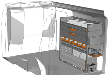 Przykładowa zabudowa do Doblò DO-1010-P3