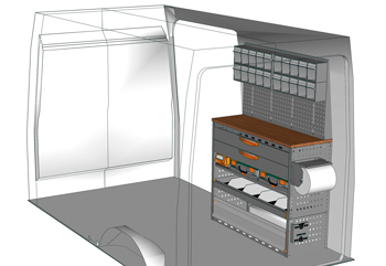 Przykładowa zabudowa do H350 HH-1217-P2