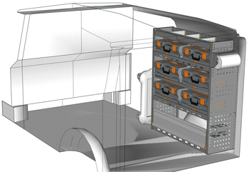 Wyposażenie samochodów dostawczych Vito VT 1012 M2