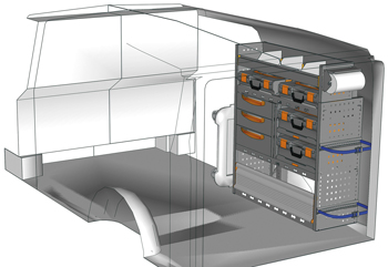 Wyposażenie samochodów dostawczych Vito VT 1012 M4