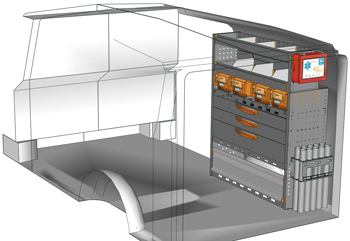 Wyposażenie samochodów dostawczych Vito VT 1012 P6