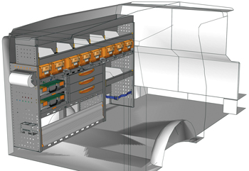 Wyposażenie samochodów dostawczych Vito VT 1912 P1