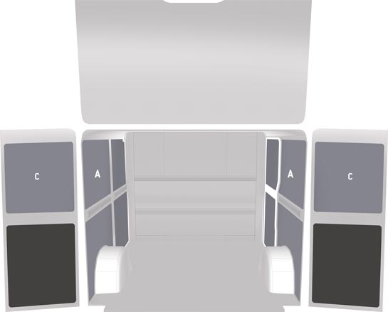 Panele ścienne FIAT TALENTO - Honeycomb