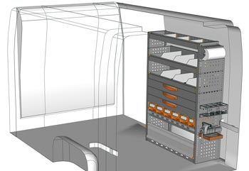 Przykładowa zabudowa do NV400 / Interstar MA 1014 09