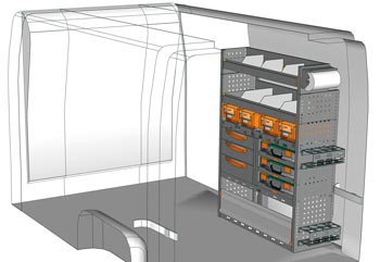 Przykładowa zabudowa do NV400 / Interstar MA-1014-P1