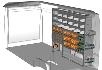 Przykładowa zabudowa do NV400 / Interstar MA 1917 P2