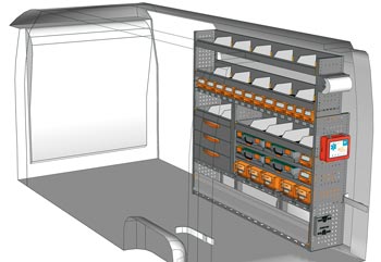 Przykładowa zabudowa do NV400 / Interstar MA 1917 P3