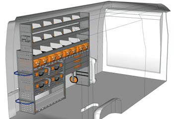 Przykładowa zabudowa do NV400 / Interstar MA 2017 M2