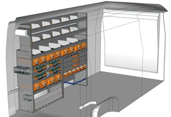 Przykładowa zabudowa do NV400 / Interstar MA 2017 P3