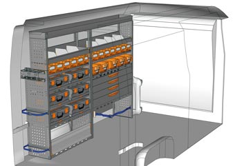 Przykładowa zabudowa do NV400 / Interstar MA 2217 M2