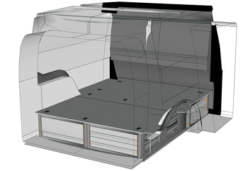 Zabudowa do Caddy Cargo CA 0250 06