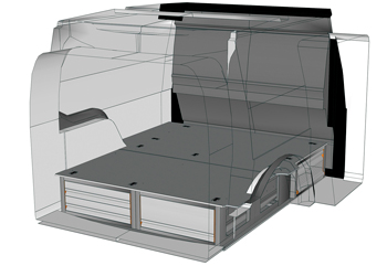 Zabudowa do Caddy Cargo CA 0250 07