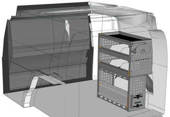 Zabudowie Caddy Cargo CA 0709 13
