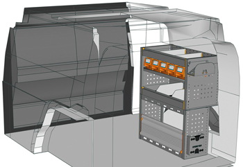 Zabudowie Caddy Cargo CA 0709 14
