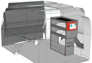 Zabudowie Caddy Cargo CA 0709 20