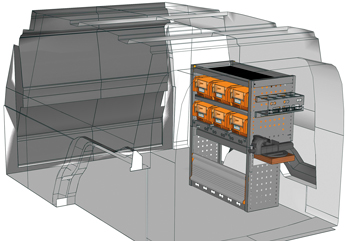 Zabudowie Caddy Cargo CA 0709 21