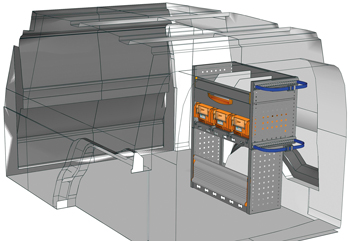 Zabudowie Caddy Cargo CA 0709 23