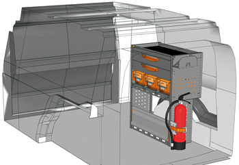 Zabudowie Caddy Cargo CA 0709 24