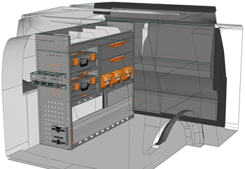 Zabudowie Caddy Cargo CA 1211 M8