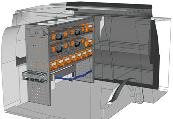 Zabudowie Caddy Cargo CA 1211 M9